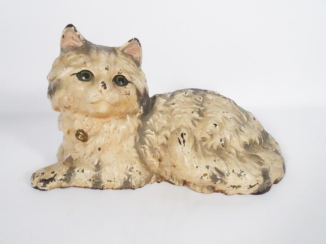 Hubley Cast Iron Fireplace Hearth Cat Doorstop (1 of 2)
