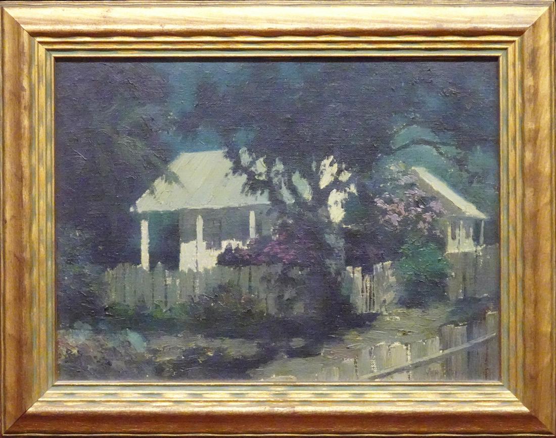 Florida School Oil on Board (1 of 5)