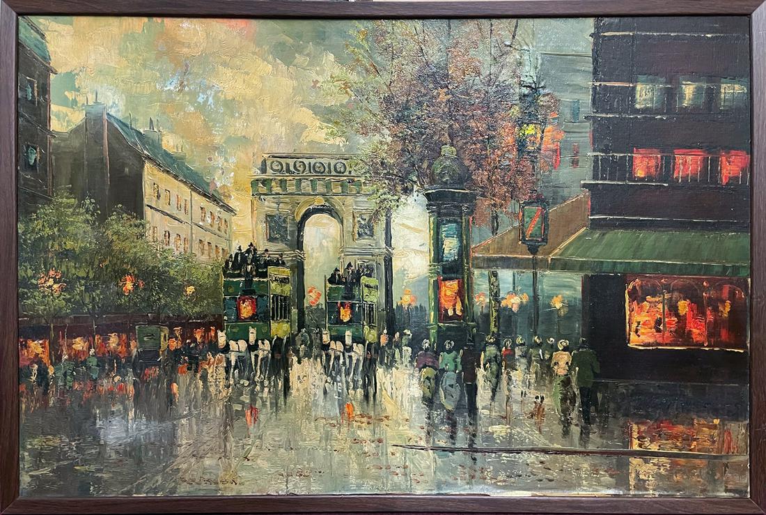 Edouard Leon Cortes Oil on Board (1 of 6)