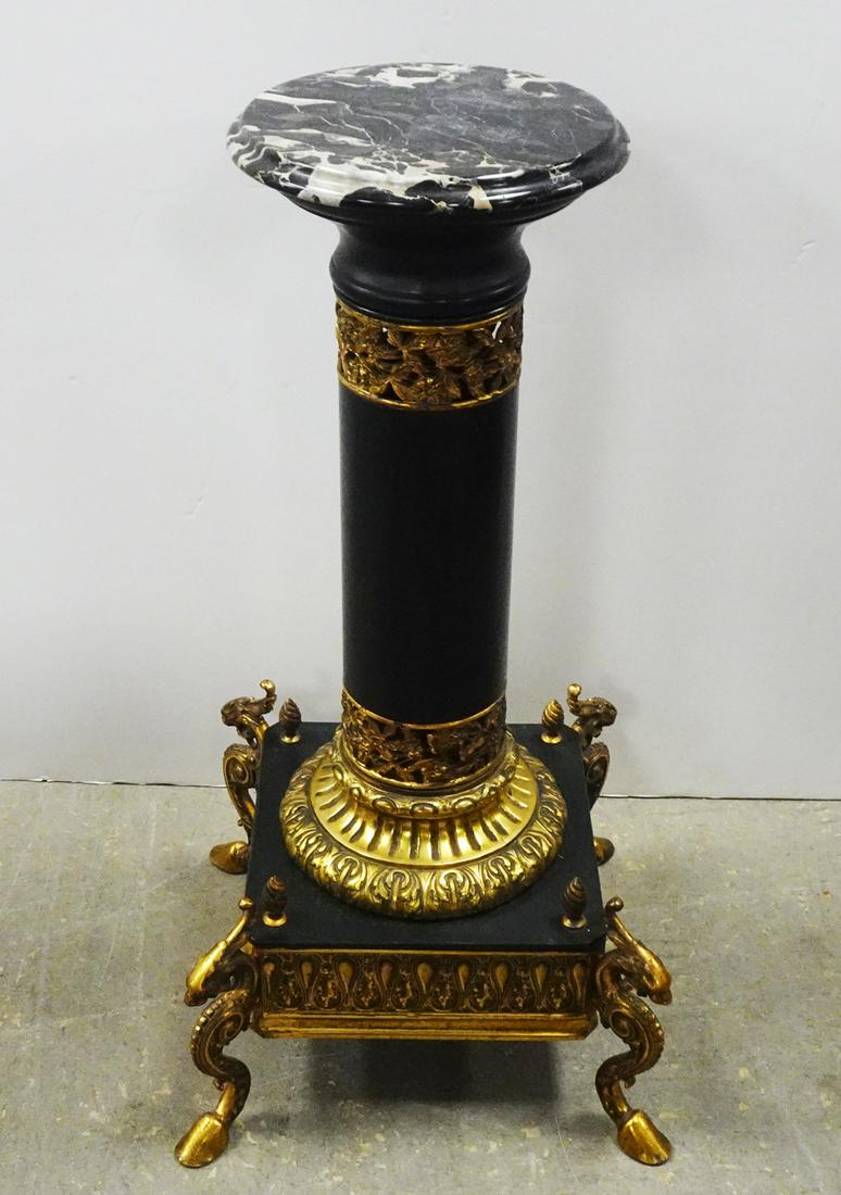 Victorian Marble Top Pedestal (1 of 3)