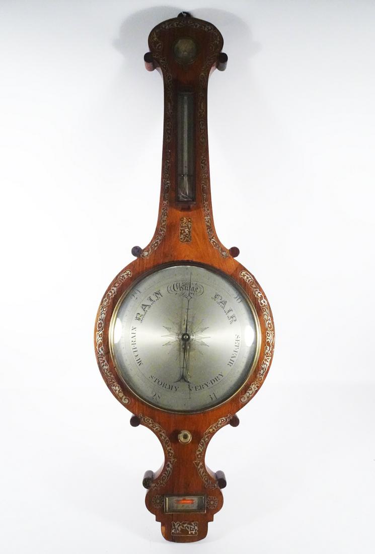 George III Style English Wheel Barometer (1 of 5)
