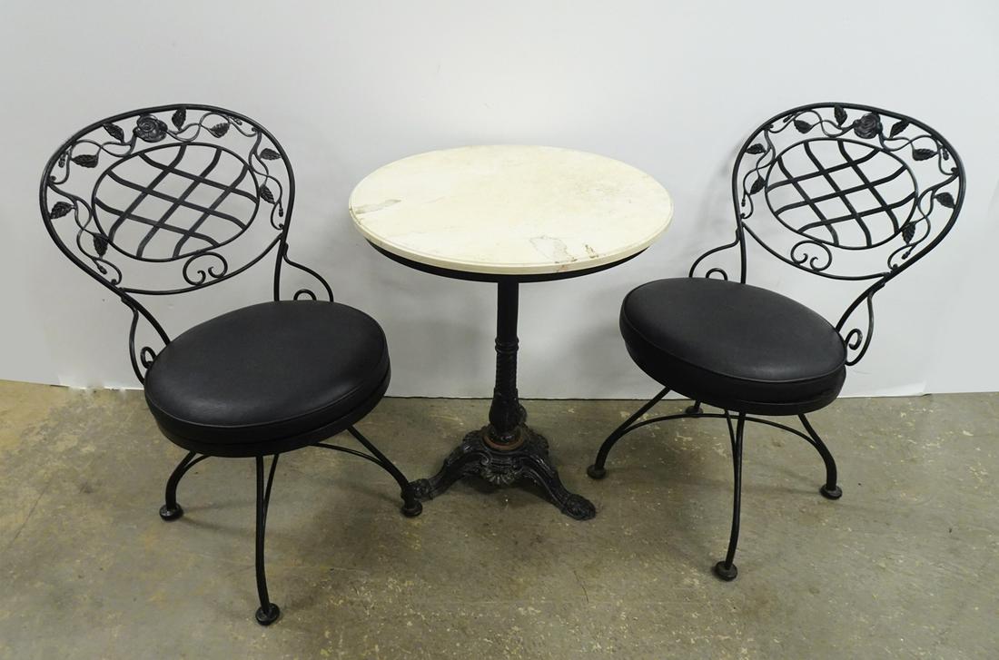 Three Piece Cast Iron Bistro Set (1 of 3)