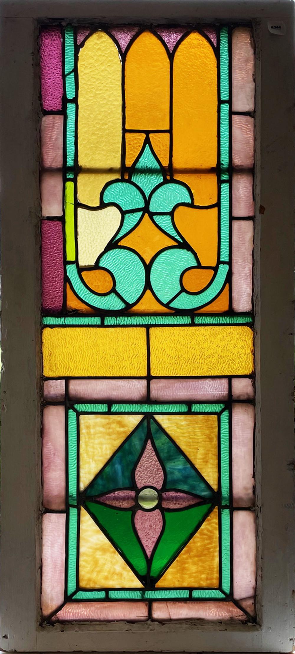 Antique Leaded and Stained Glass Window (1 of 1)