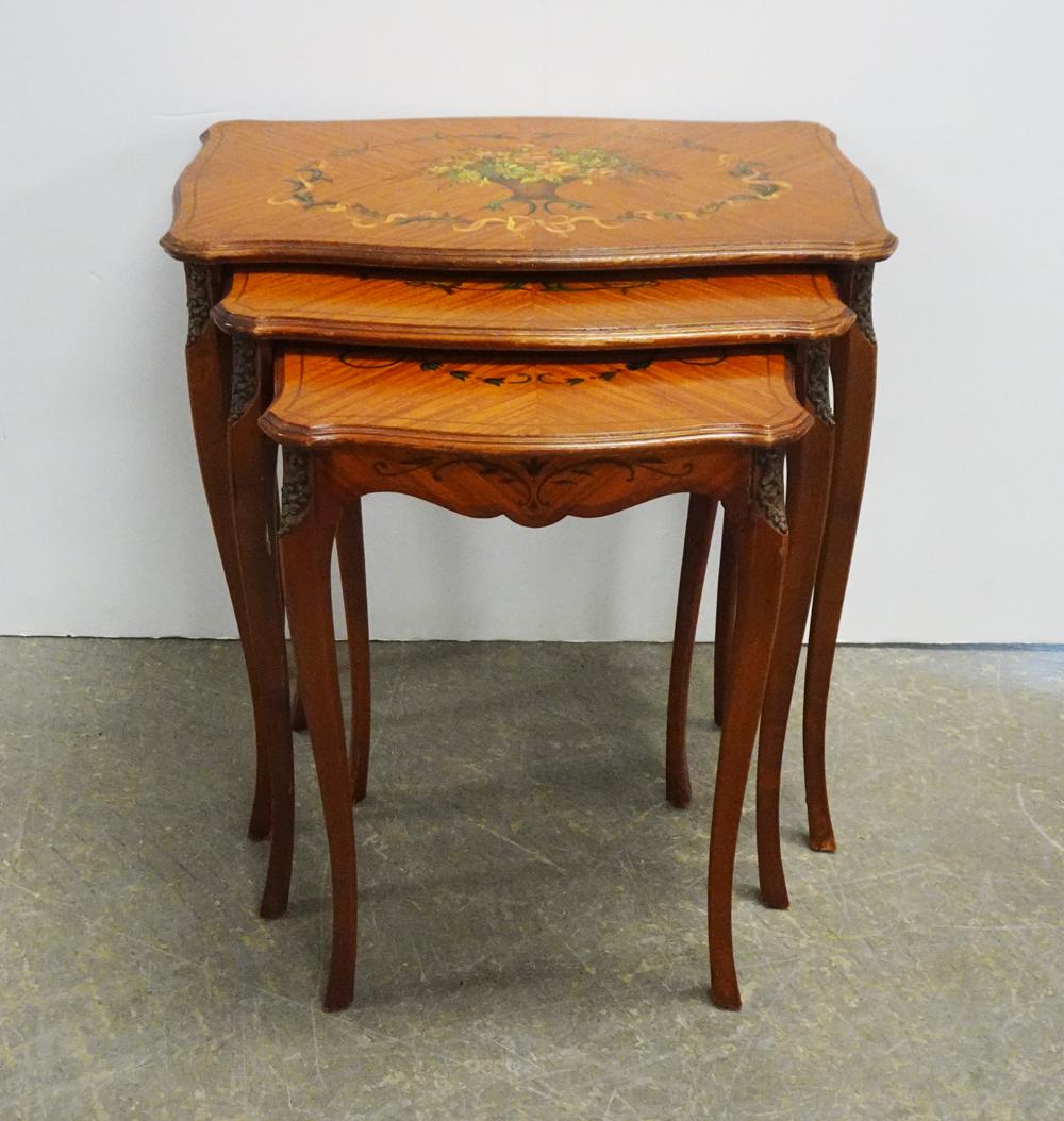 French Louis XV Style Nest of Occasional Tables (1 of 3)