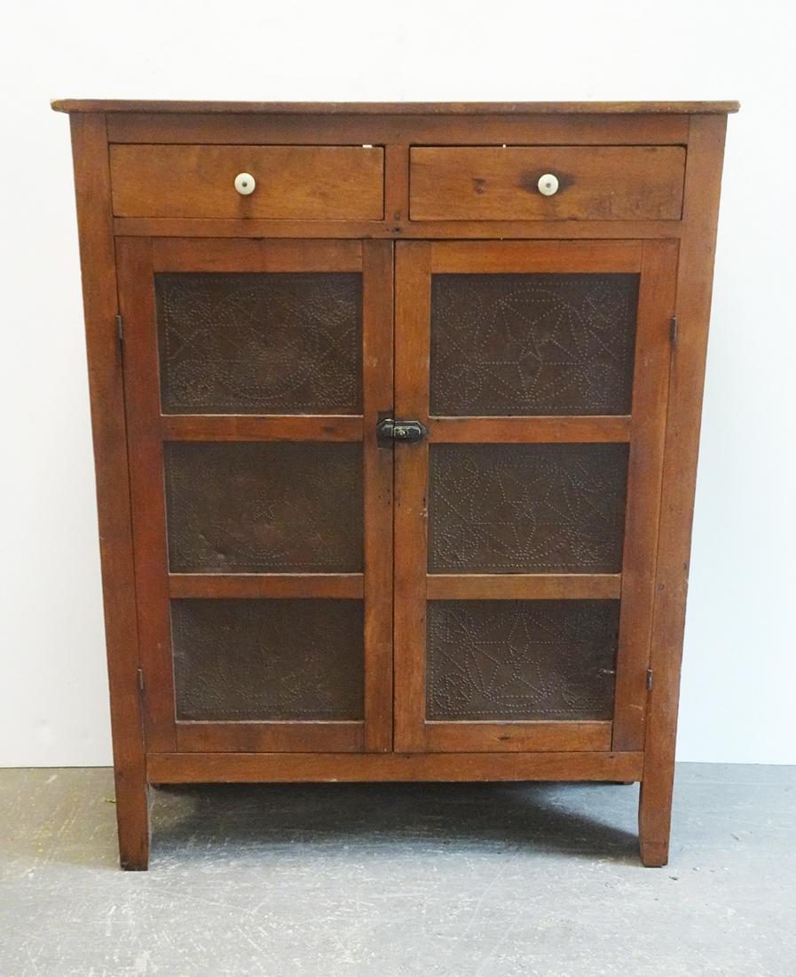 Primitive Softwood Jelly Cupboard (1 of 4)