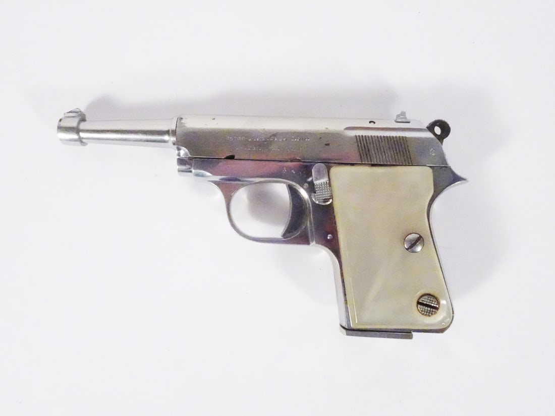 Astra Cub semi-automatic pistol: Astra model Cub semi-automatic pistol. 22 short, 10 round magazine fed. Serial number 107539. Serial number on slide and frame match. 4" barrel, overall length 6 1/4". Manufactured prior to 1968. Incl
