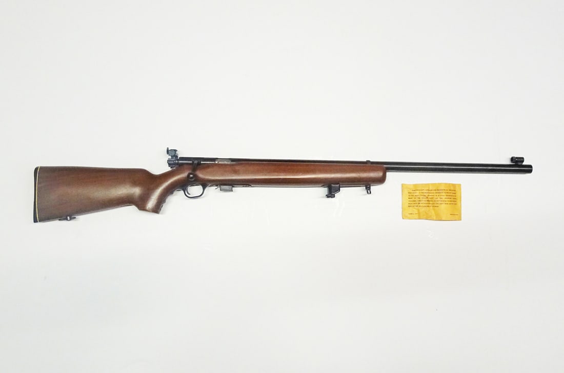 Mossberg 144LSB bolt action rifle: Mossberg model 144LSB bolt action rifle. 22 Long Ridle. 10 round magazine fed. Serial number 93835. Has AC-KRO-GRUV barrel. Barrel length 27 1/2". Overall length 44 1/4".