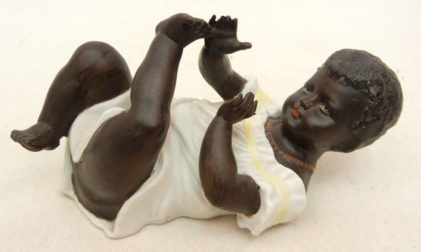 Heubach piano baby, 4" high x 7" across: Heubach piano baby, 4" high x 7" across