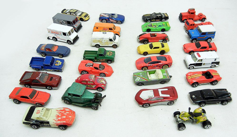 Thirty Hot Wheels cars, Corgi Junior, Matchbox: Thirty Hot Wheels cars, Corgi Junior, Matchbox, Made in Hong Kong, and more