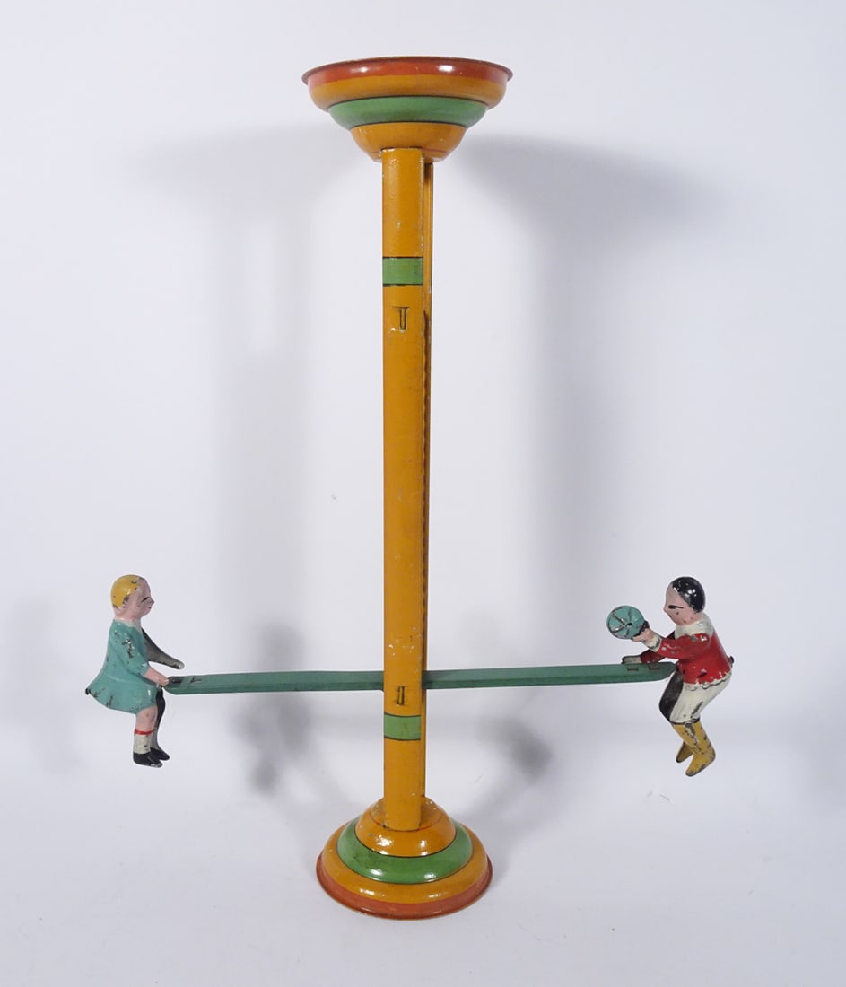Gibbs Lithographed Tin Teeter Totter Toy (1 of 2)