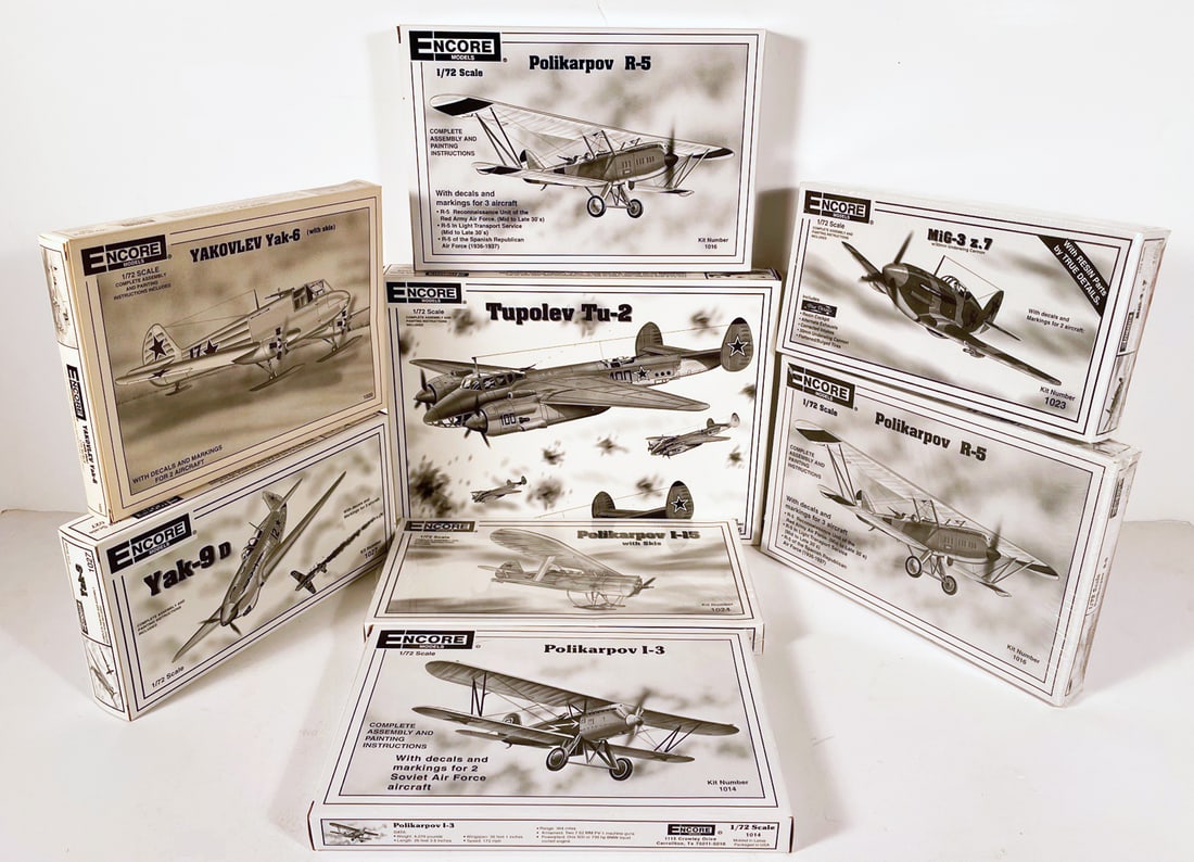 Encore Models Military Aircraft Model Kits Grouping (1 of 1)