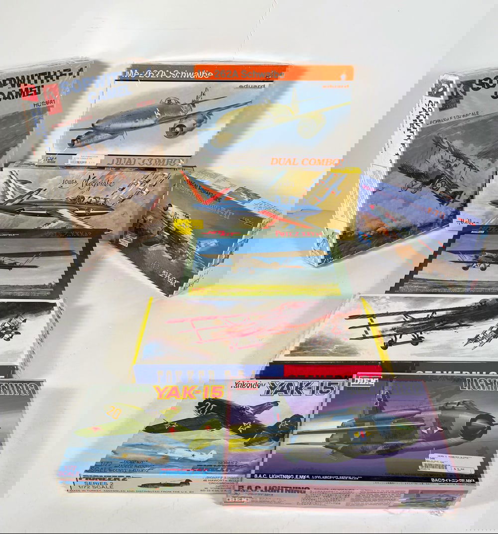 Assorted Military Aircraft Model Kits Grouping (1 of 1)