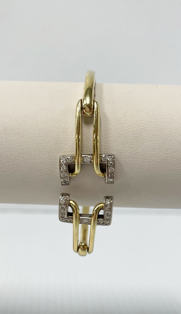 Diamond Hinged Bangle (1 of 1)