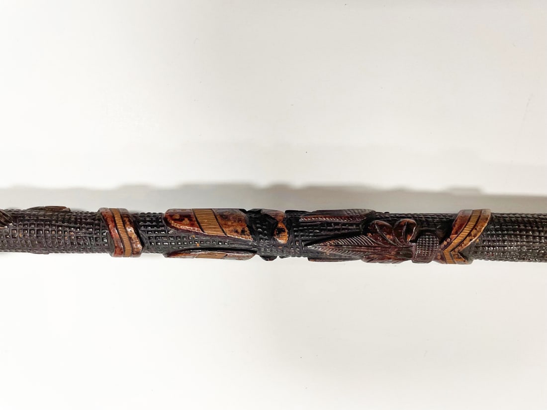 Folk Art Style Figural Walking Stick (1 of 2)