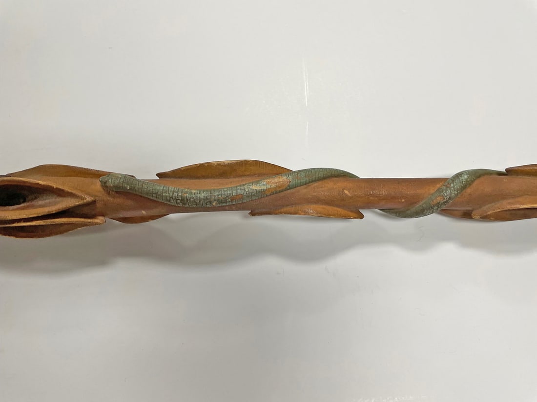 Folk Art Style Figural Walking Stick (1 of 2)