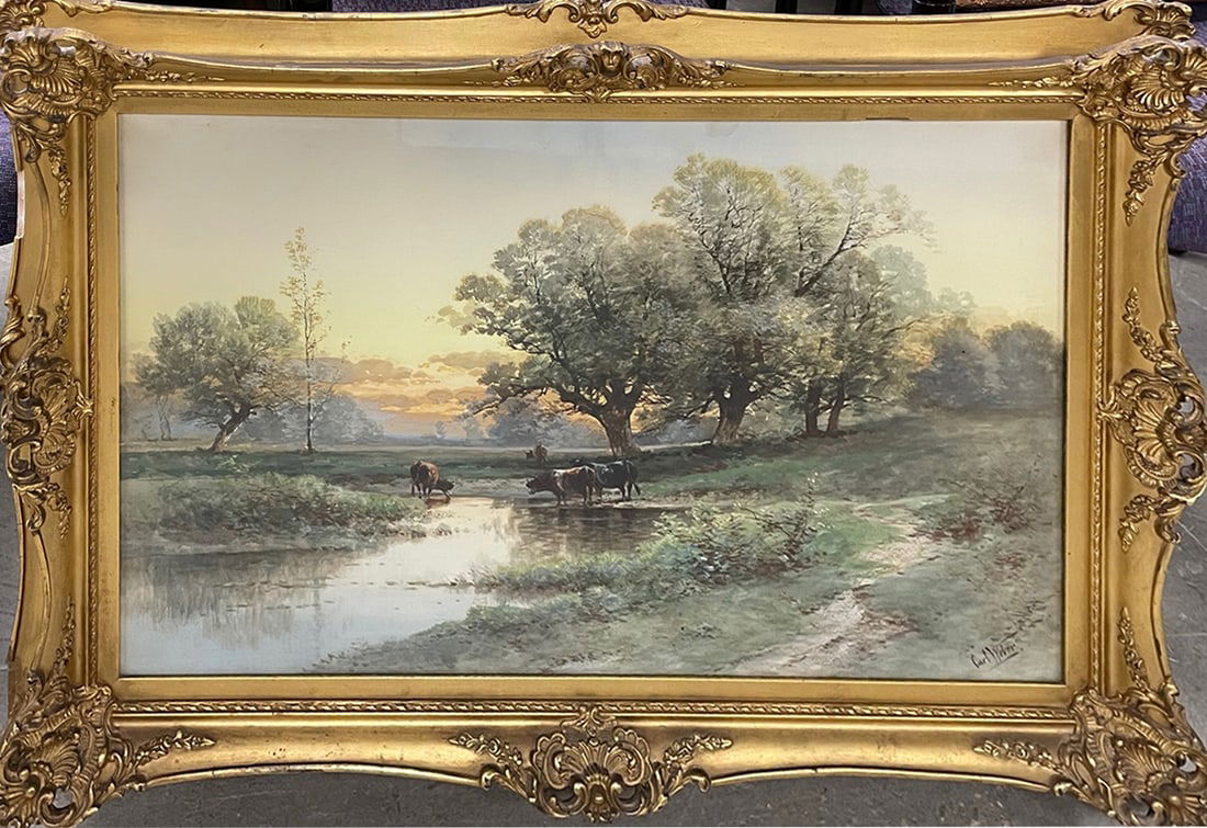 Carl Weber Watercolor on Paper (1 of 2)