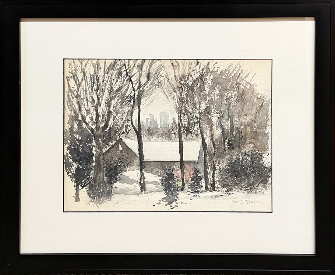 Walter Emerson Baum Watercolor on Paper (1 of 3)