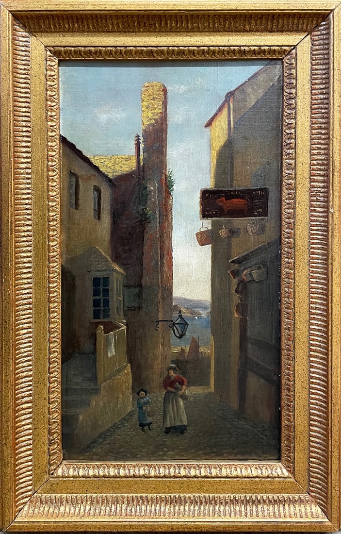 19th c. Continental School Oil on Canvas (1 of 2)