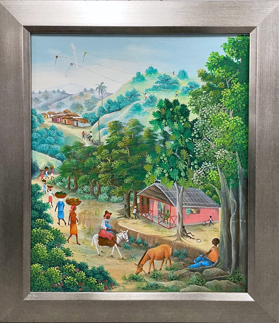 Jean Idelus Edme Oil on Canvas (1 of 2)