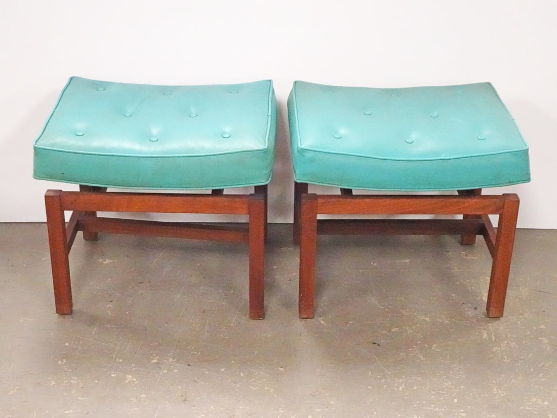 Pair of Lapine-Snyder Stool Ottomans (1 of 2)