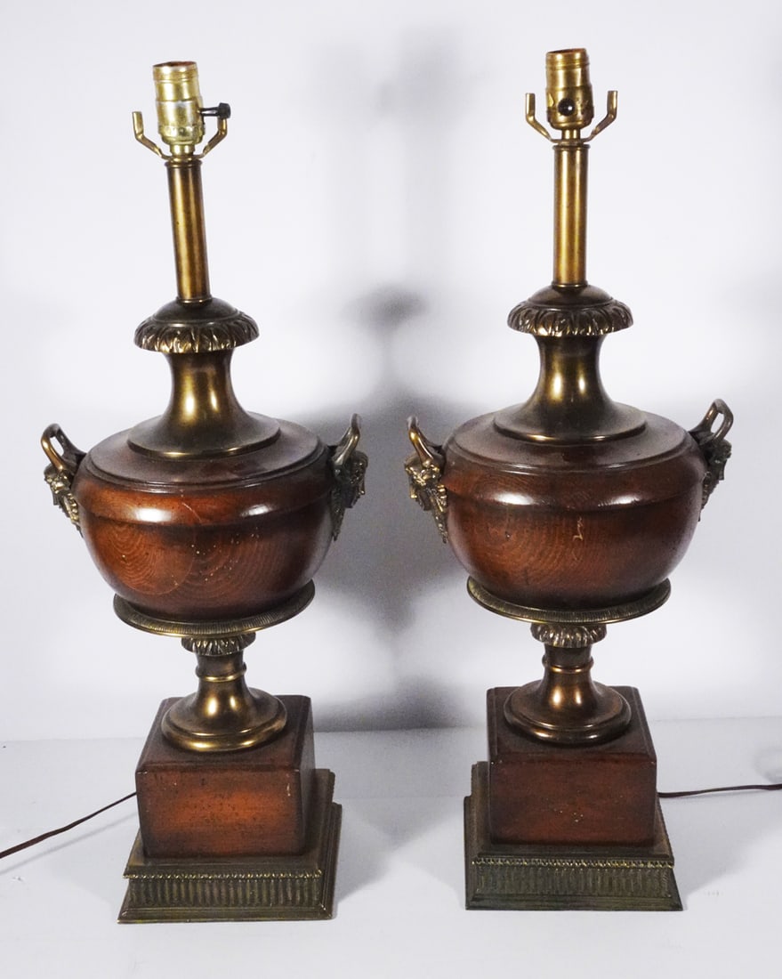 Decorator Style Urn Form Table Lamps (1 of 3)