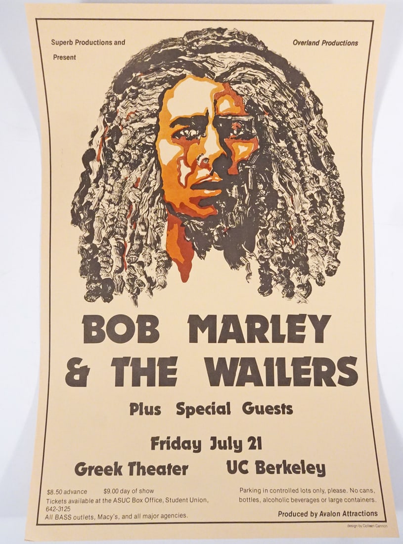 Bob Marley and The Wailers Concert Poster (1 of 1)