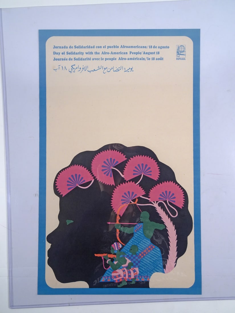 OSPAAAL Afro-American People Propaganda Poster (1 of 1)