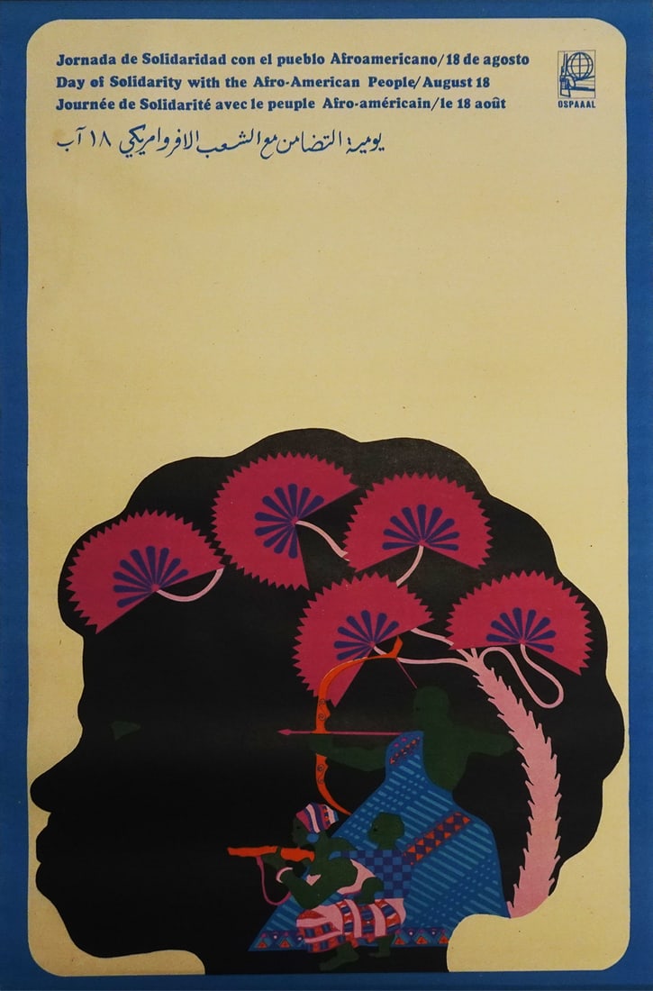 OSPAAAL Afro-American People Propaganda Poster (1 of 1)