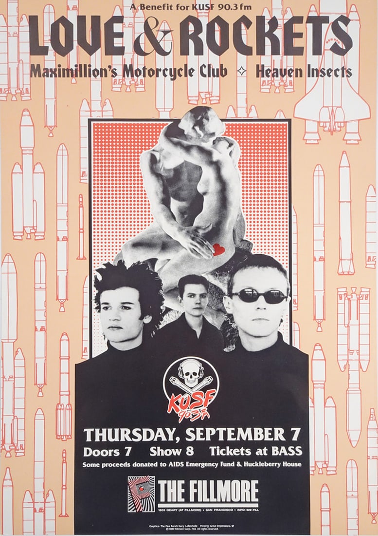 Love and Rockets Concert Poster (1 of 1)
