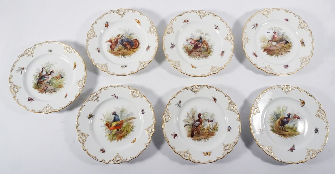 Meissen German Porcelain Game Plates (1 of 4)