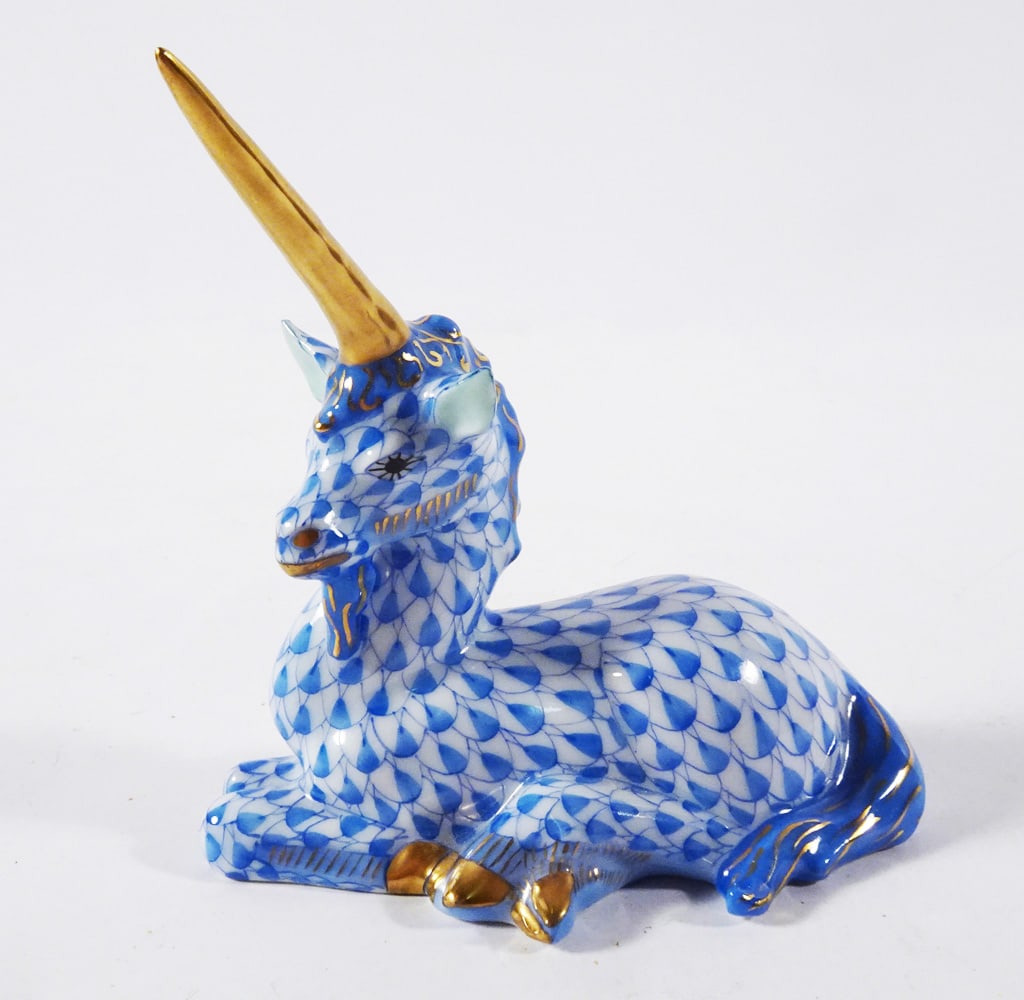 Herend Hungarian Porcelain Unicorn Figurine (1 of 3)