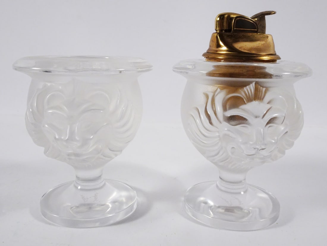 Lalique France Lighter & Cigarette Holder 3