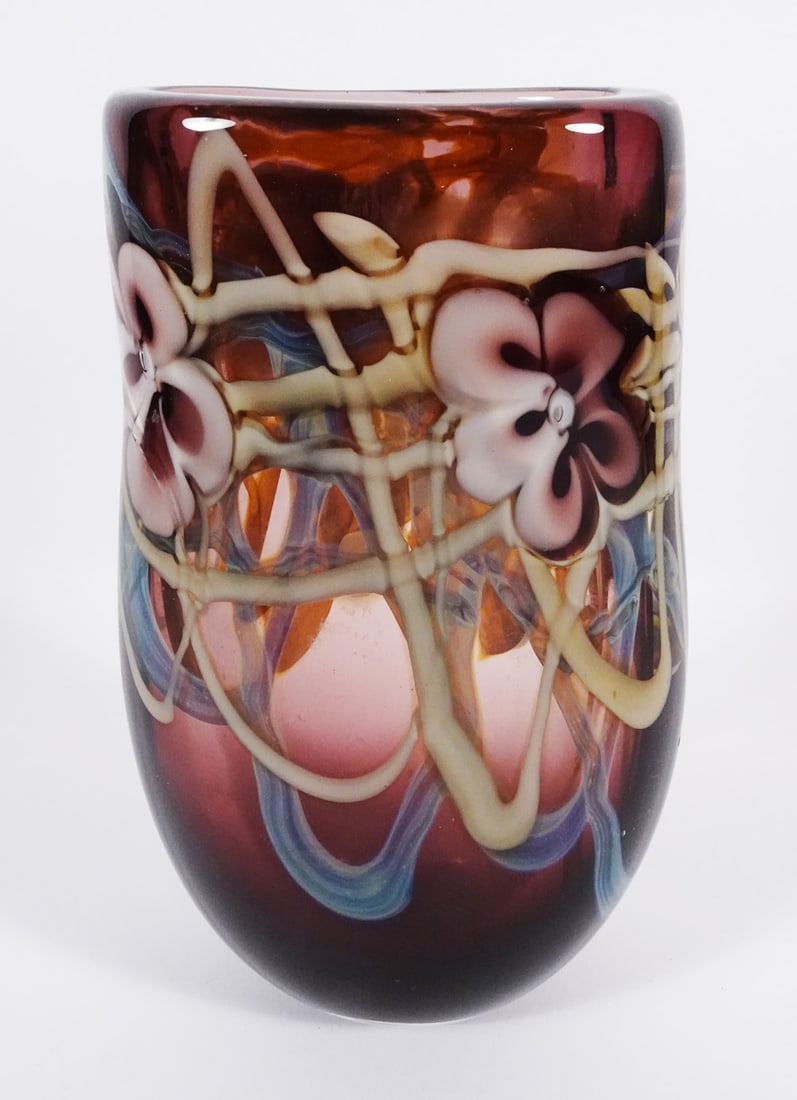 Rich Miller Contemporary Studio Art Glass Vase (1 of 3)