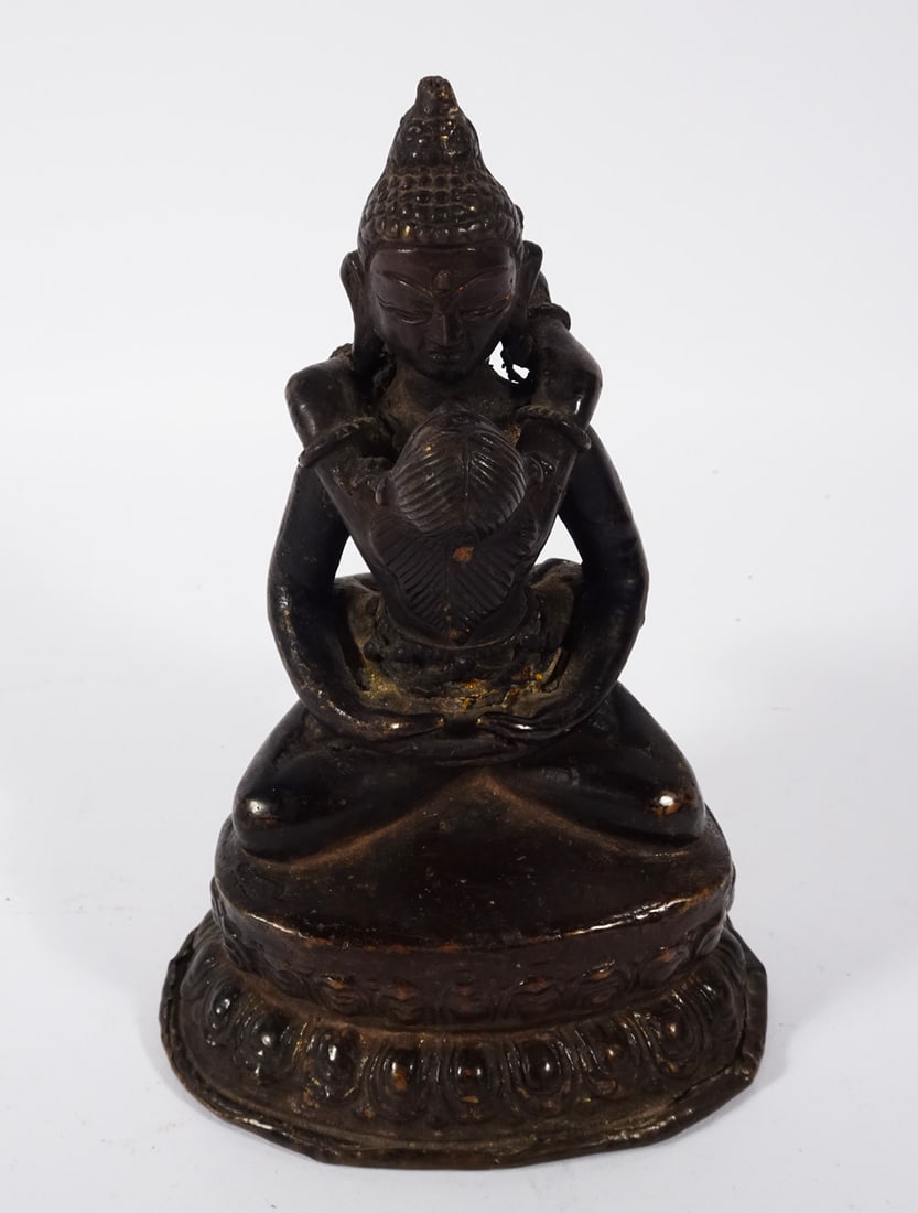 Sino-Tibetan Bronze Buddha Shakti Figure (1 of 3)