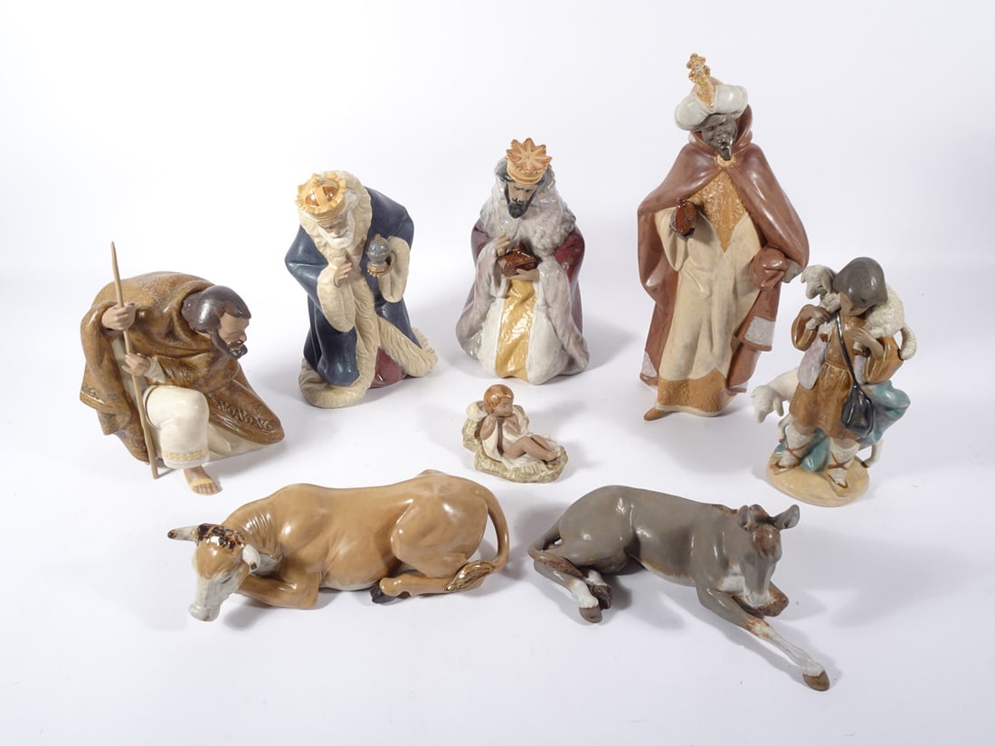 Lladro Gres Porcelain Nativity Set (1 of 2)
