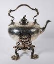 English Sterling Silver Tea Kettle on Stand