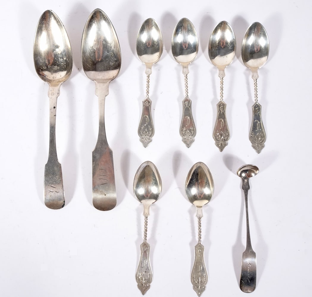American Coin Silver Spoons Grouping (1 of 3)
