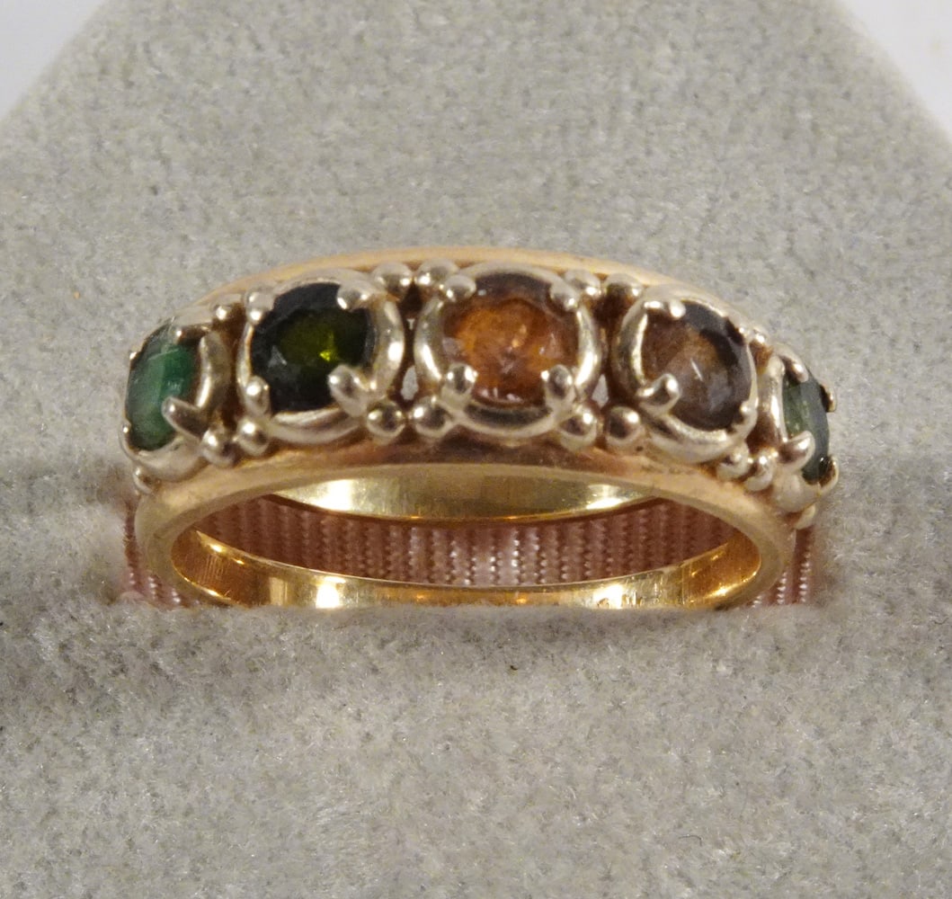 14K Yellow Gold Multi Stone Band (1 of 1)