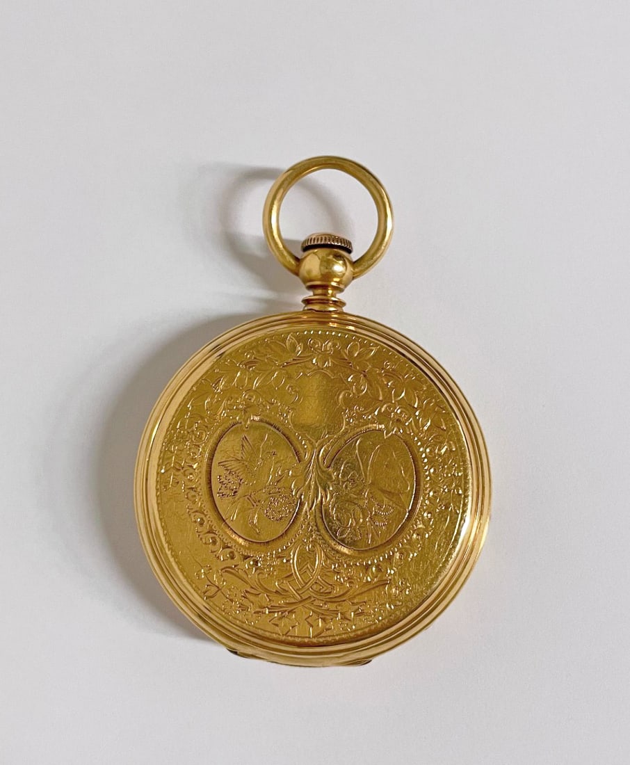 18K Yellow Gold American Watch Co. Hunter Pocket watch (1 of 5)