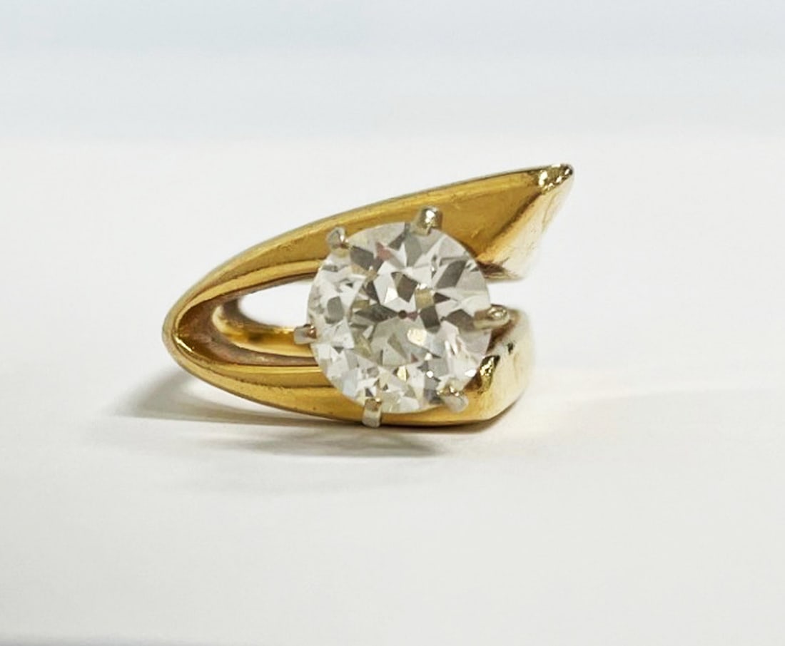 14K YG/WG Diamond Engagement Ring (1 of 3)
