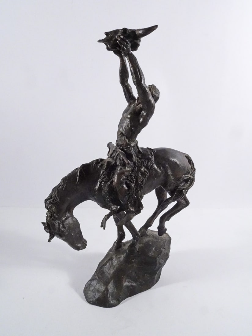 Buck McCain Franklin Mint Bronze Sculpture (1 of 3)
