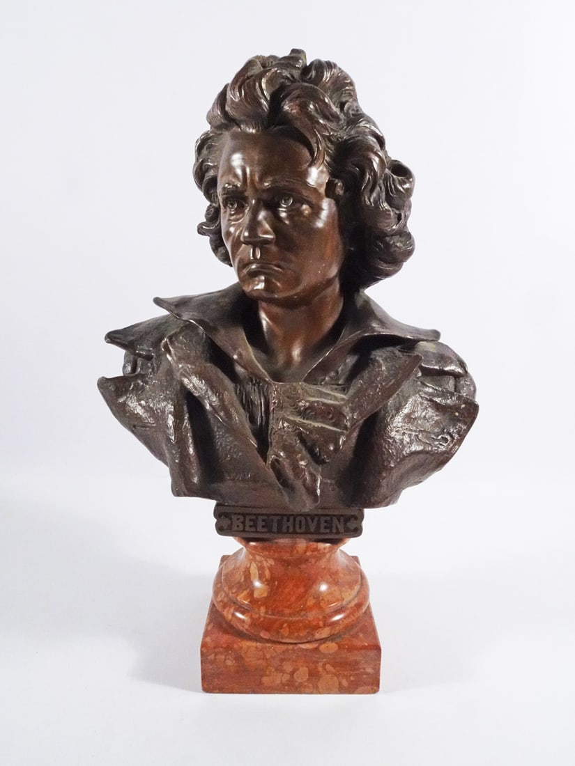 L. Alegro Bronze Beethoven Bust Sculpture (1 of 4)