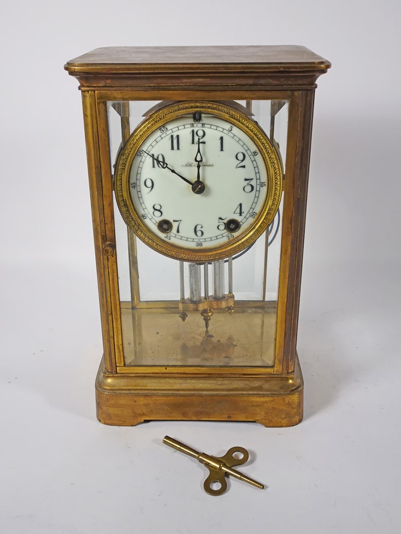 Seth Thomas Crystal Regulator Mantle Clock (1 of 1)