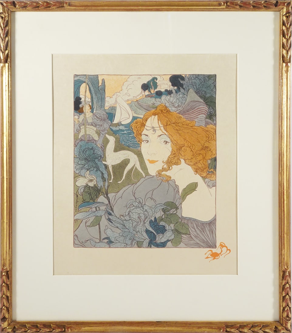 Georges de Feure Colored Lithograph (1 of 2)
