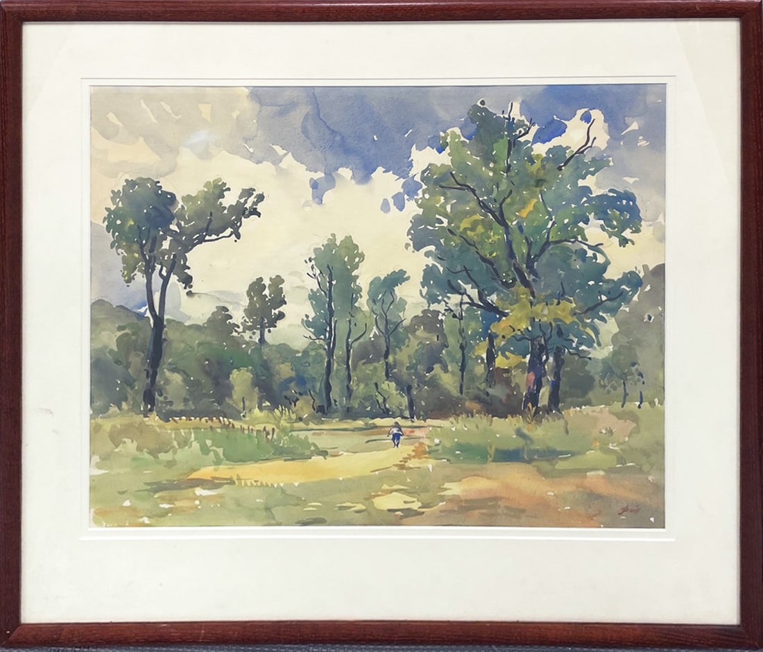 John J Dull Watercolor on Paper (1 of 2)