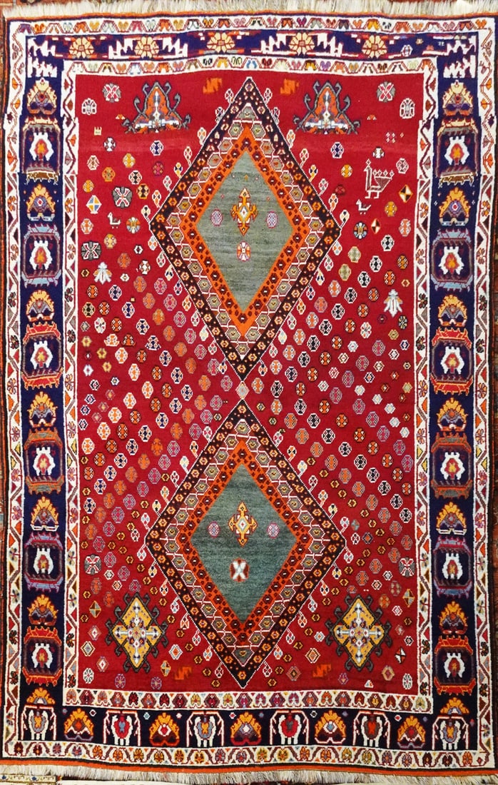 Hand Tied Persian Gashgai Rug (1 of 1)