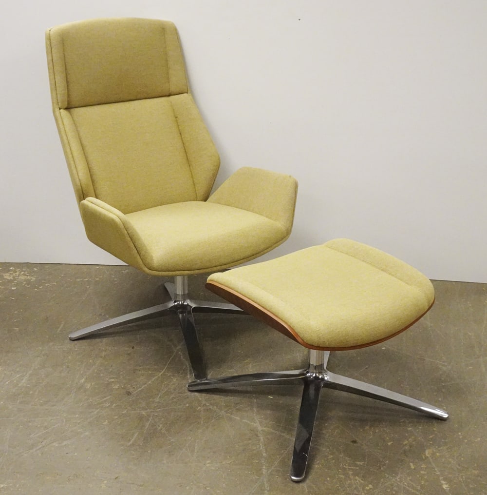 Jack Cartwright Inc. Lounge Chair with Foot Stool (1 of 3)