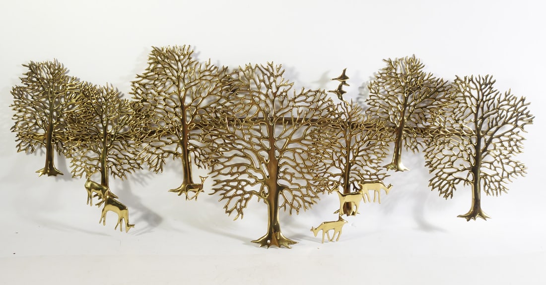 Brian Bijan Brass Wall Sculpture (1 of 1)