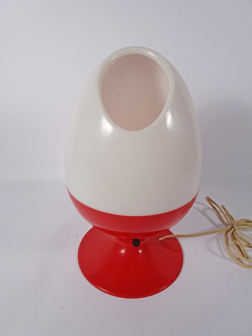 C.N. Burman Plastic Egg Form Table Lamp (1 of 2)
