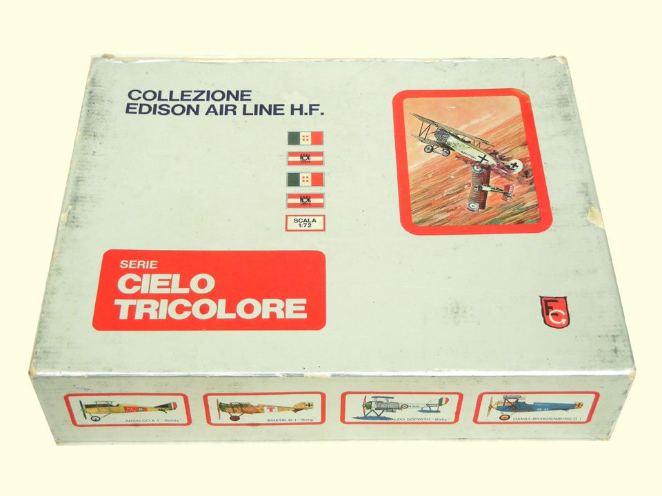 Edison Airline H.F. "Cielo Tricolore" boxed gift s: Edison Airline H.F. "Cielo Tricolore" boxed gift set, four diecast aircraft models
